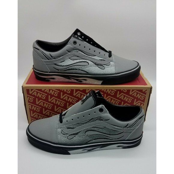 Vans x A$AP Worldwide Silver Reflective Old Skool Shoes VN0A7Q2J6UR - Picture 3 of 7